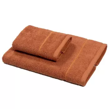 Пара полотенец с вышивкой - Атолл Dea, цвет Ruggine