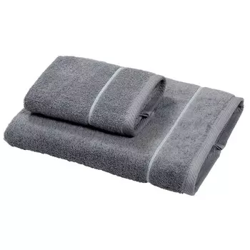 Пара полотенец с вышивкой - Атолл Dea, цвет Blu Coloniale