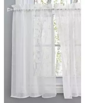 Пара штор из морского стекла, ширина 55 дюймов x длина 36 дюймов Ricardo, белый