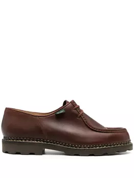 Paraboot монки на шнуровке, коричневый