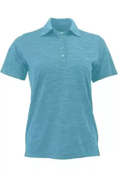 Paragon Женское поло Dakota Strated Heather, цвет turquoise heather