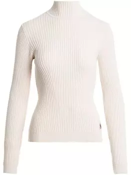 Parajumpers джемпер в рубчик с нашивкой-логотипом, белый