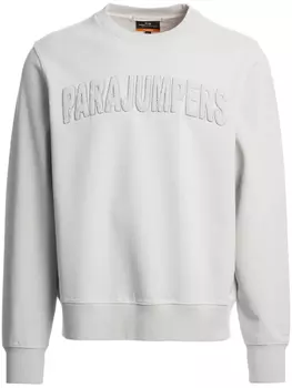 Parajumpers махровая толстовка с логотипом, серый