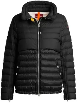 Parajumpers пуховик с нашивкой-логотипом, черный