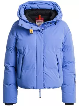 Parajumpers пуховик с нашивкой-логотипом, синий