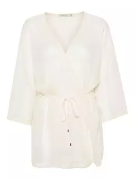 Paramidonna полупрозрачное кимоно Aurora, белый