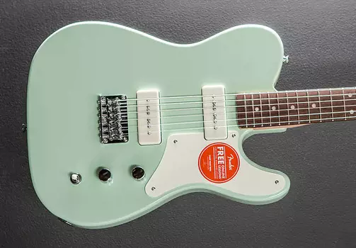 Паранормальный баритон Cabronita Telecaster - Surf Green Squier Paranormal Baritone Cabronita Telecaster -
