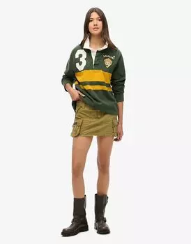 Парашютная юбка Superdry Utility темно-шалфейного цвета
