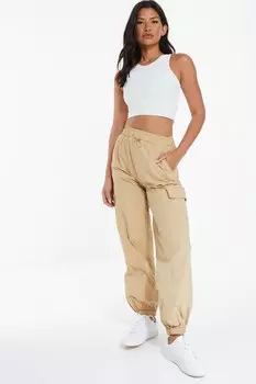 Парашютные брюки Camel Cargo QUIZ Clothing