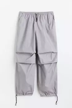 Парашютные брюки H&M, серый