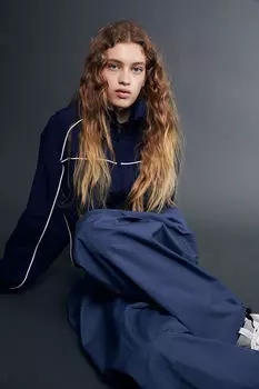 Парашютные брюки H&M, синий