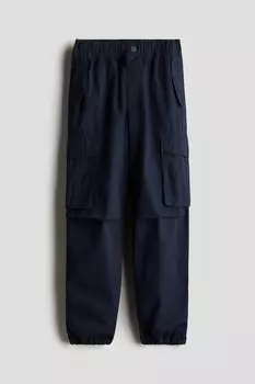 Парашютные брюки H&M, синий