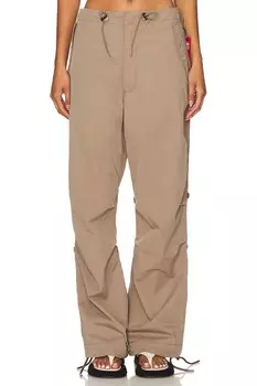 Парашютные штаны Alpha Industries, коричневый