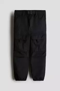 Парашютные штаны H&M, черный