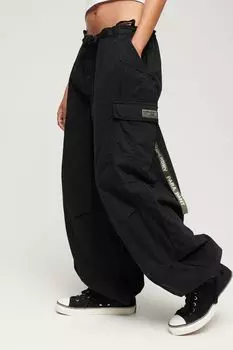 Парашютные штаны Superdry, черный
