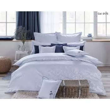 Парчовое постельное белье Curt Bauer Mako, 2 шт., чехол ок. 135/200 + наволочка 80/80 см 9002-0175 Sanna bleu