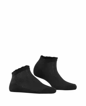 Парчовые носки до щиколотки Burlington, черный