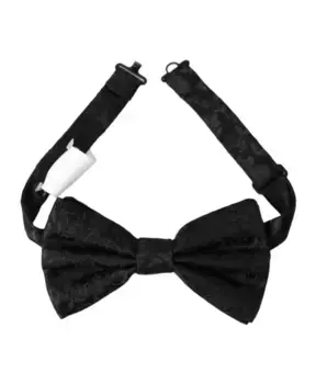 Парчовый шелковый галстук бабочка Dolce & Gabbana, черный