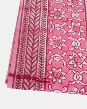 Парео из хлопка с принтом тай-дай Kbas, фуксия