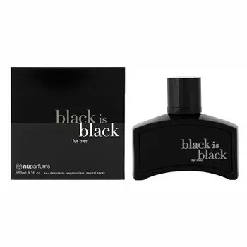 Parfum de France Black is Black Homme Eau de Toilette Spray 100ml Parfums De France