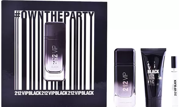Парфюмерный набор Carolina Herrera 212 VIP Black, 3 предмета