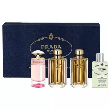 Парфюмерный набор для женщин Shaneel Enterprises Limited Prada Mini Gift Set Candy Florale and La Femme Eau de Toilette and Les Infusions De Iris Eau 7-9ml