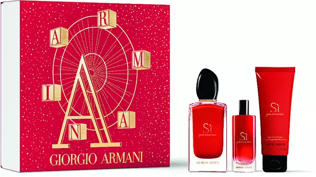 Парфюмерный набор Giorgio Armani Si Passione, 3 предмета
