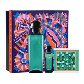 Парфюмерный набор Herms Eau D'orange Verte Estuche De Regalo Eau De Cologne, 3 предмета