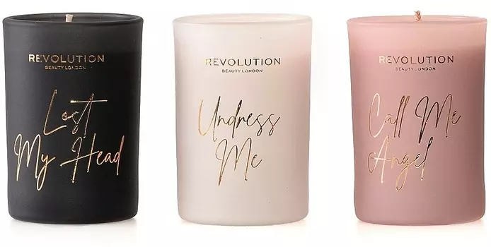 Парфюмерный набор Makeup Revolution Three Scented Candles Indulgence Collection