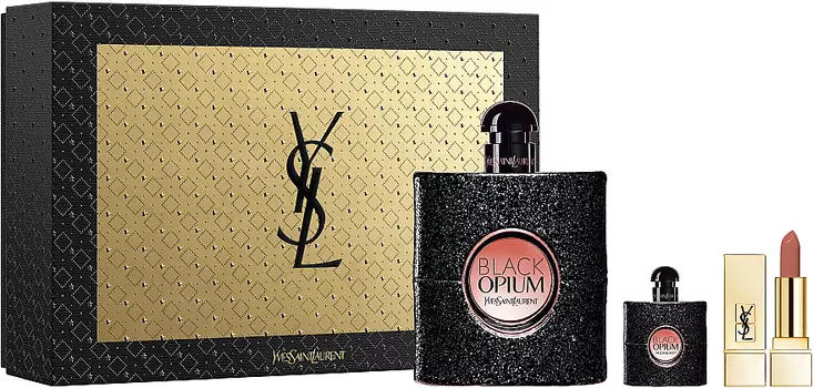 Парфюмерный набор Yves Saint Laurent Black Opium, 3 предмета