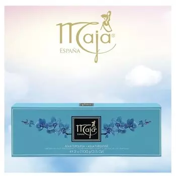 Парфюмированное мыло Aqua Turquoise, 3,5 унции, 3 шт., Maja