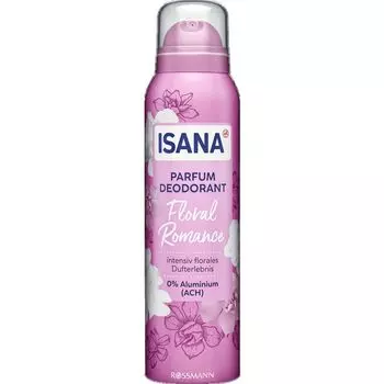 Парфюмированный дезодорант-спрей Цветочный Романс ISANA, 150 ml