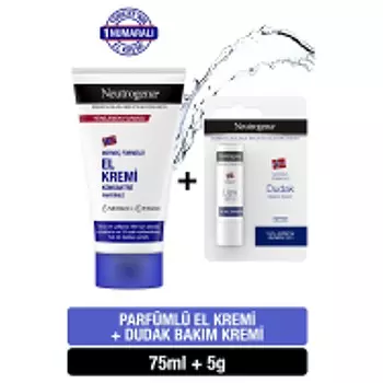 Парфюмированный крем для рук 75 мл, и бальзам для губ в подарок Neutrogena