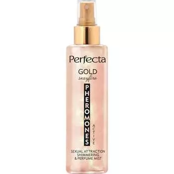 Парфюмированный спрей для тела Gold Sexyfire, 200 мл Perfecta, Phromones Active