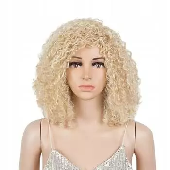 Парик Блондинка Афро Кудри Вьющиеся волосы Женские парики, inna