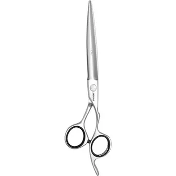 Парикмахерские ножницы JAGUAR HERA 7,0 дюйма, дизайн крана, с кованым крючком для пальцев и закругленным лезвием-кинжалом, полированные, сделаны в Германии