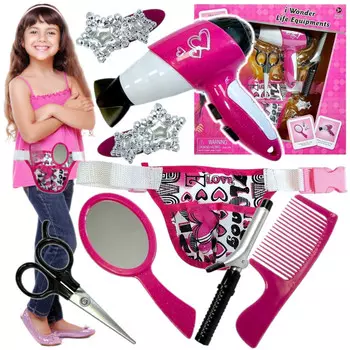 Парикмахерский набор с феном и аксессуарами Z859 elektrostator