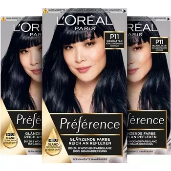 Paris PreFeRence P11 Cool Intensiv Black Manhattan 213G, L'Oreal
