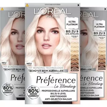 Paris PreFeRence Ультра светлый платиновый блондин 191G, L'Oreal