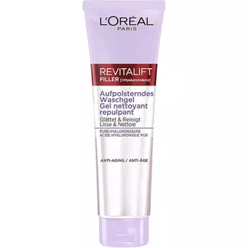 Paris Revitalift Filler Hyaluronic Wash Gel Антивозрастной очищающий гель с чистой гиалуроновой кислотой 150 мл, L'Oreal