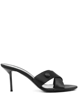 Paris Texas атласные мюли, черный