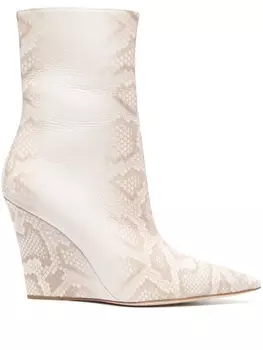 Paris Texas ботильоны с тиснением под крокодила, нейтральный цвет