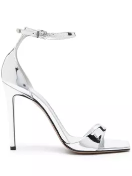 Paris Texas лакированные босоножки, серебристый