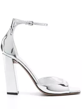 Paris Texas лакированные босоножки, серебристый