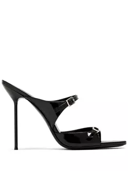 Paris Texas мюли с пряжкой, черный