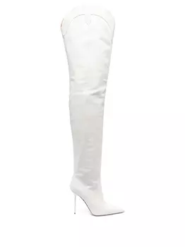 Paris Texas сапоги Paloma 115 с кристаллами, белый