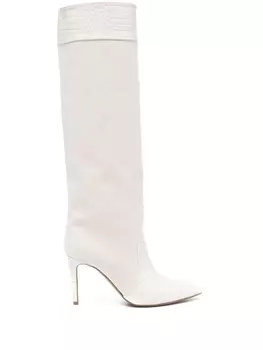 Paris Texas сапоги с тиснением под кожу крокодила, нейтральный цвет