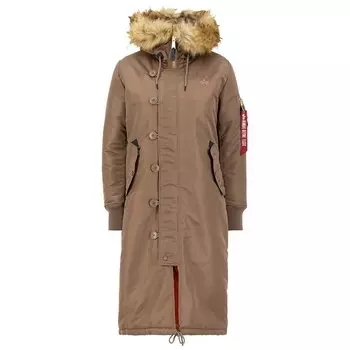 Парка Alpha Industries Long Fishtail, коричневый
