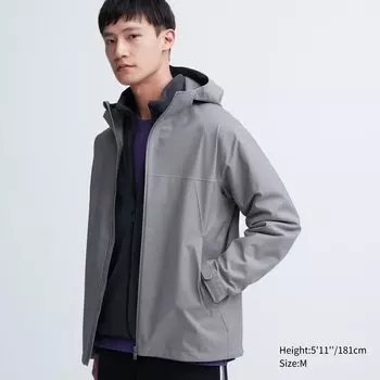 Парка BLOCKTECH 3D Cut Uniqlo, серый