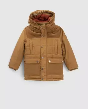 Парка Camel для мальчика с карманами IKKS, коричневый